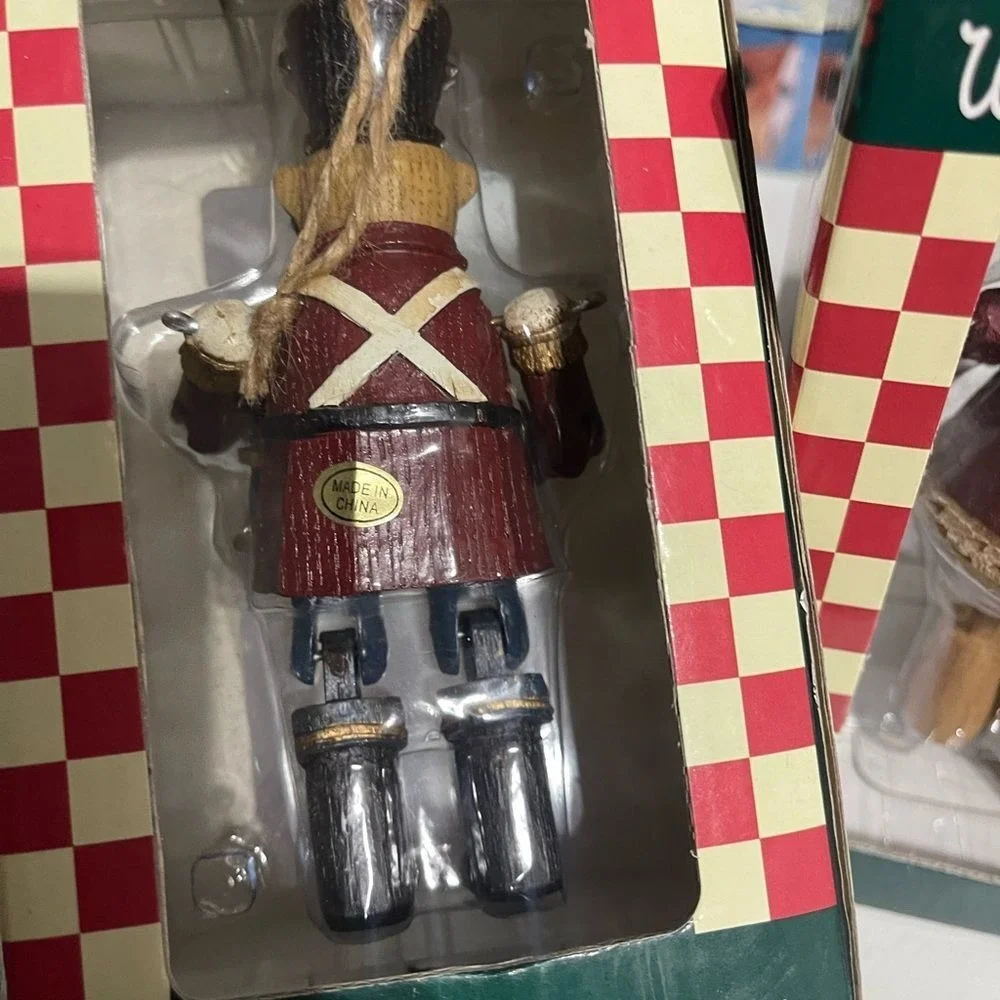 Woodlook Ornament Reindeer Nutcracker Set Christmas Holiday‎ Decor